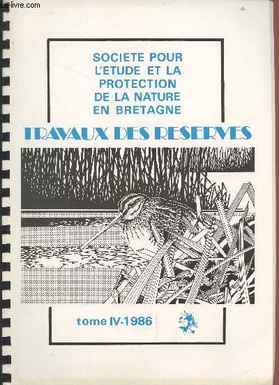Travaux des rserves Tome IV - 1986
