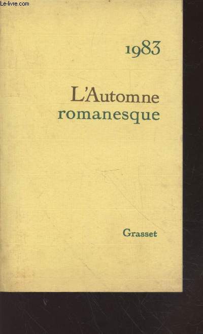 1983 L'automne romanesque