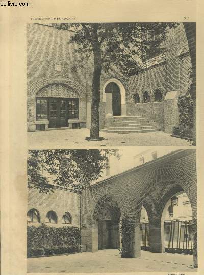 Eglise Sudoise 9,rue Guyot  Paris II :Cour d'entre - Planche en noir et blanc n3 extraite de l'ouvrage 