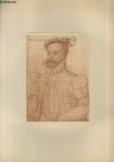 Portrait de Philippe II en 1559 - Ecole Franaise XVI sicle - Planche extraite de l'ouvrage 