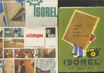 Lot de catalogue et brochures Isorel : Conseils pour la pose des panneaux - Ameublement, agencement, dcoration - Catalogue - etc.