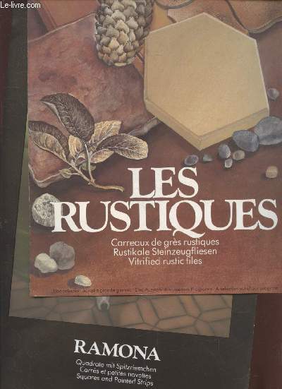 Lot de 4 brochures Villeroy & Boch : Les rustiques : Carreaux de grs rustiques - Kantara - Chemines Louis Violan 