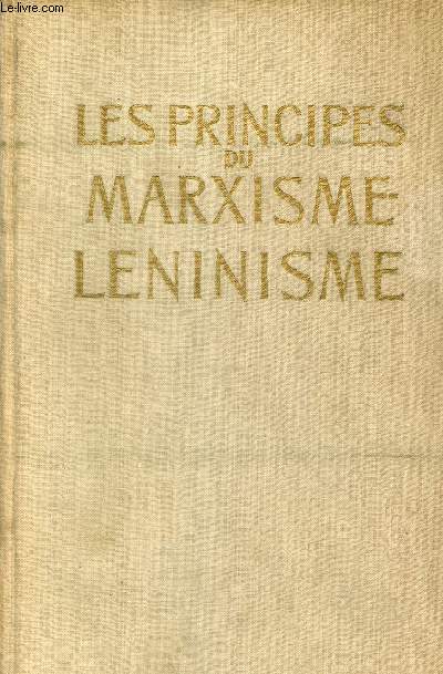 Les principes du Marxisme-Lninisme Manuel