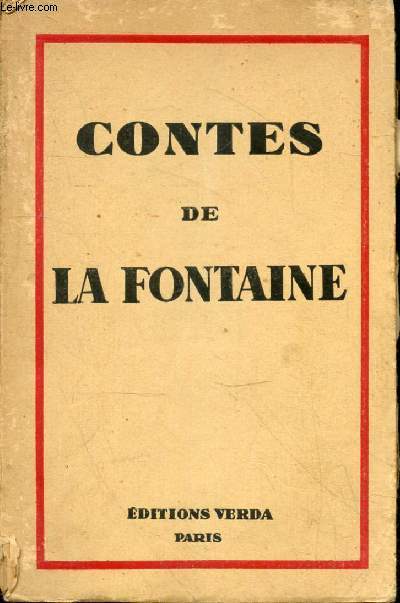 Contes de la Fontaine.