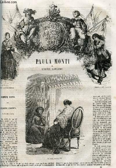 Paula Monti ou l'hotel Lambert , suivi de Le parisien en mer - Oeuvres illustrees d'Eugene Sue