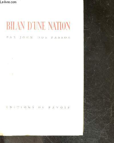 Bilan d'une nation (state of the nation) - bibliotheque internationale