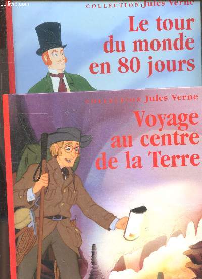 Voyage au centre de la terre+ Le tour du monde en 80 jours - collection Jules Verne