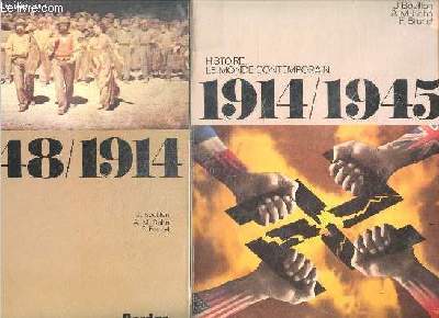 1848 / 1914 Histoire + 1914 / 1945 Histoire: le monde contemporain - lot de 2 volumes