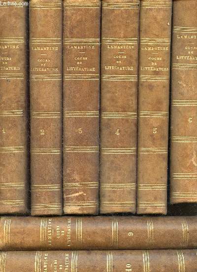 Cours familier de litterature - Lamartine - un entretien par mois - lot de 14 volumes : tome 1 + 2 + 3 + 4 + 5 + 6 + 9 + 10 + 11 + 12 + 15 + 16 + 18 + 20