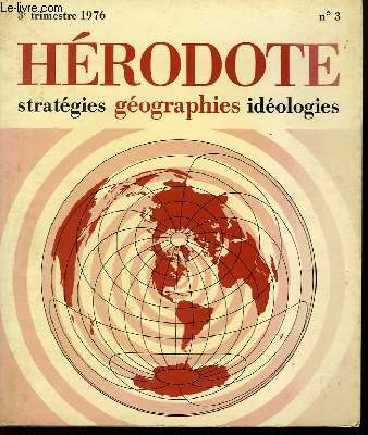HERODOTE STRATEGIES GEOGRAPHIES IDEOLOGIES