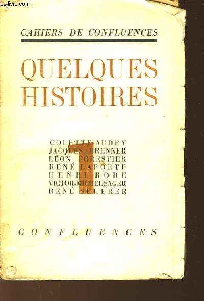 QUELQUES HISTOIRES - TOME 1