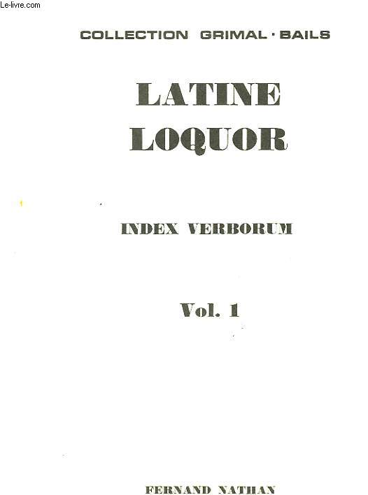 LATINE LOQUOR - VOL 1