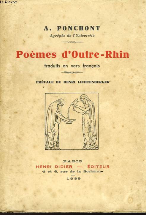 POEMES D'OUTRE-RHIN