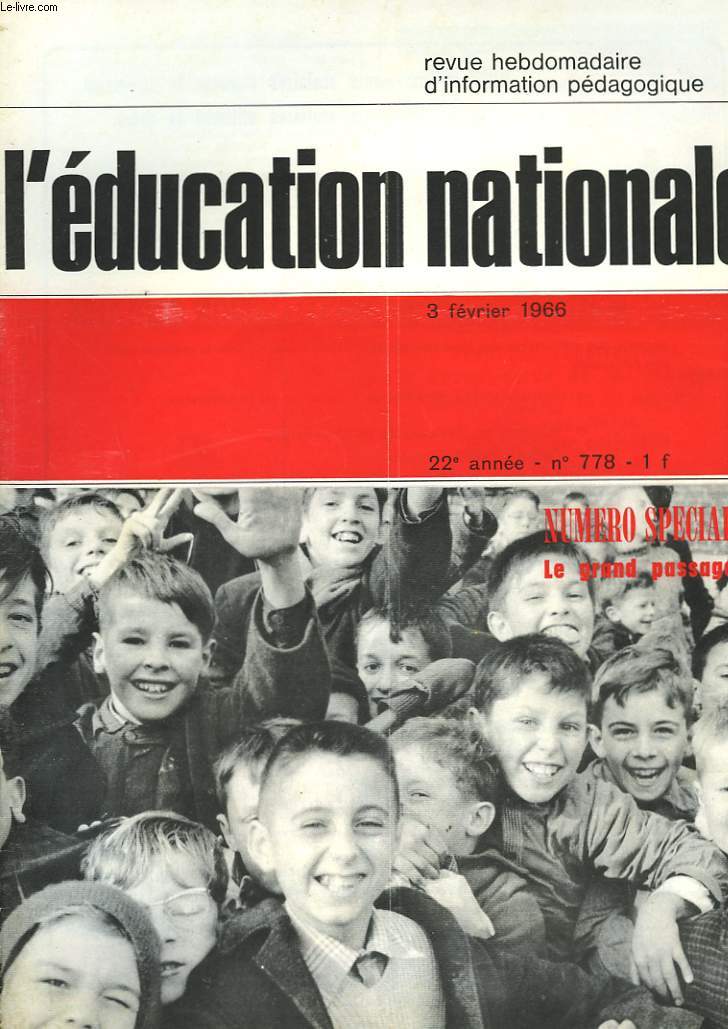 L'EDUCATION NATIONALE N778