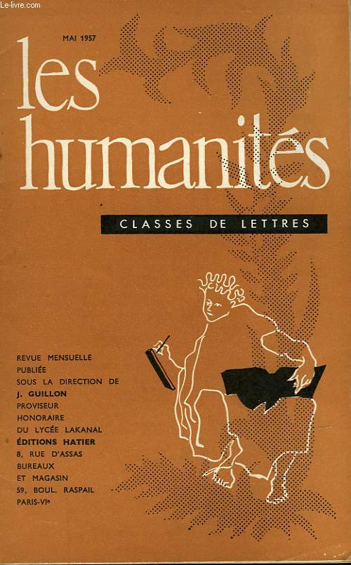 LES HUMANITES - CLASSE DE LETTRES - MAI 1957