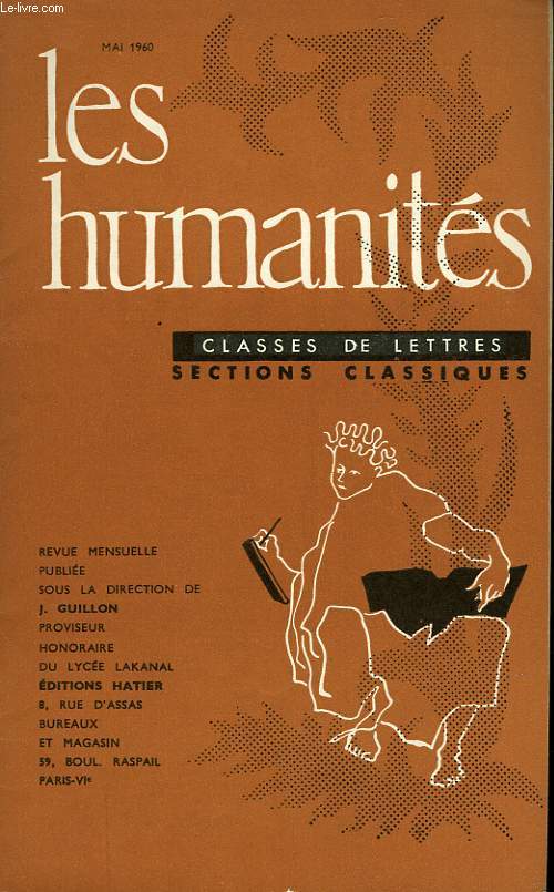 LES HUMANITES - CLASSE DE LETTRES - MAI 1960