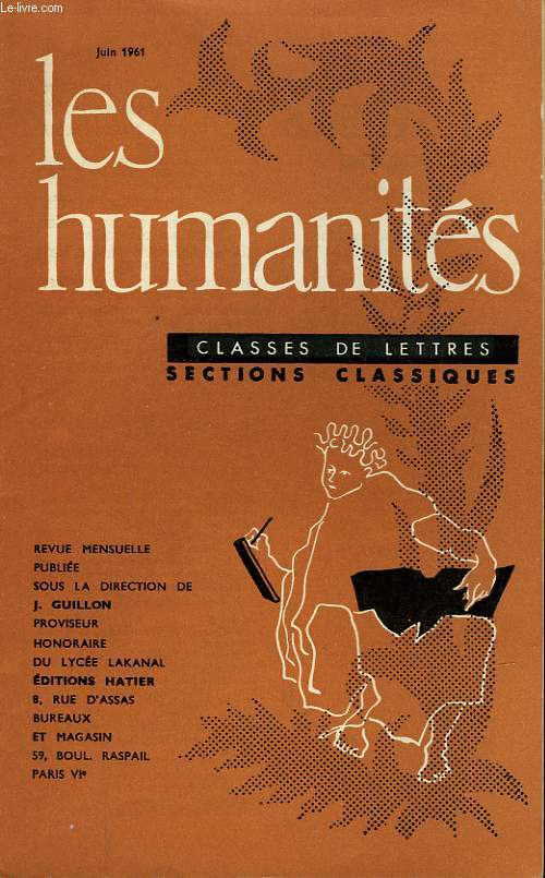 LES HUMANITES - CLASSE DE LETTRES - JUIN 1961