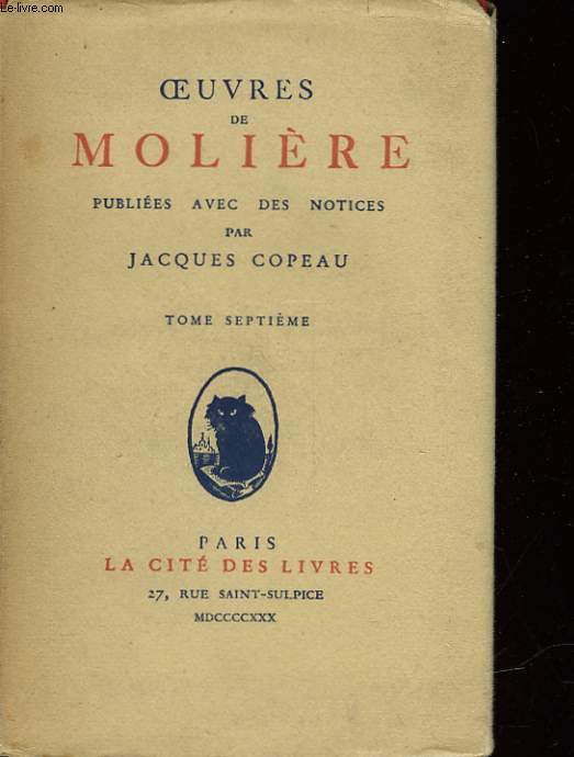 OEUVRES DE MOLIERE - 8 TOMES