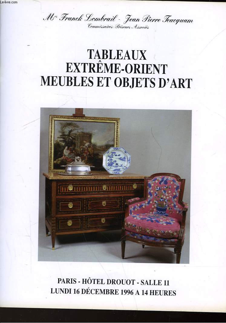 TABLEAUX EXTREME-ORIENT MEUBLES ET OBJETS D'ART
