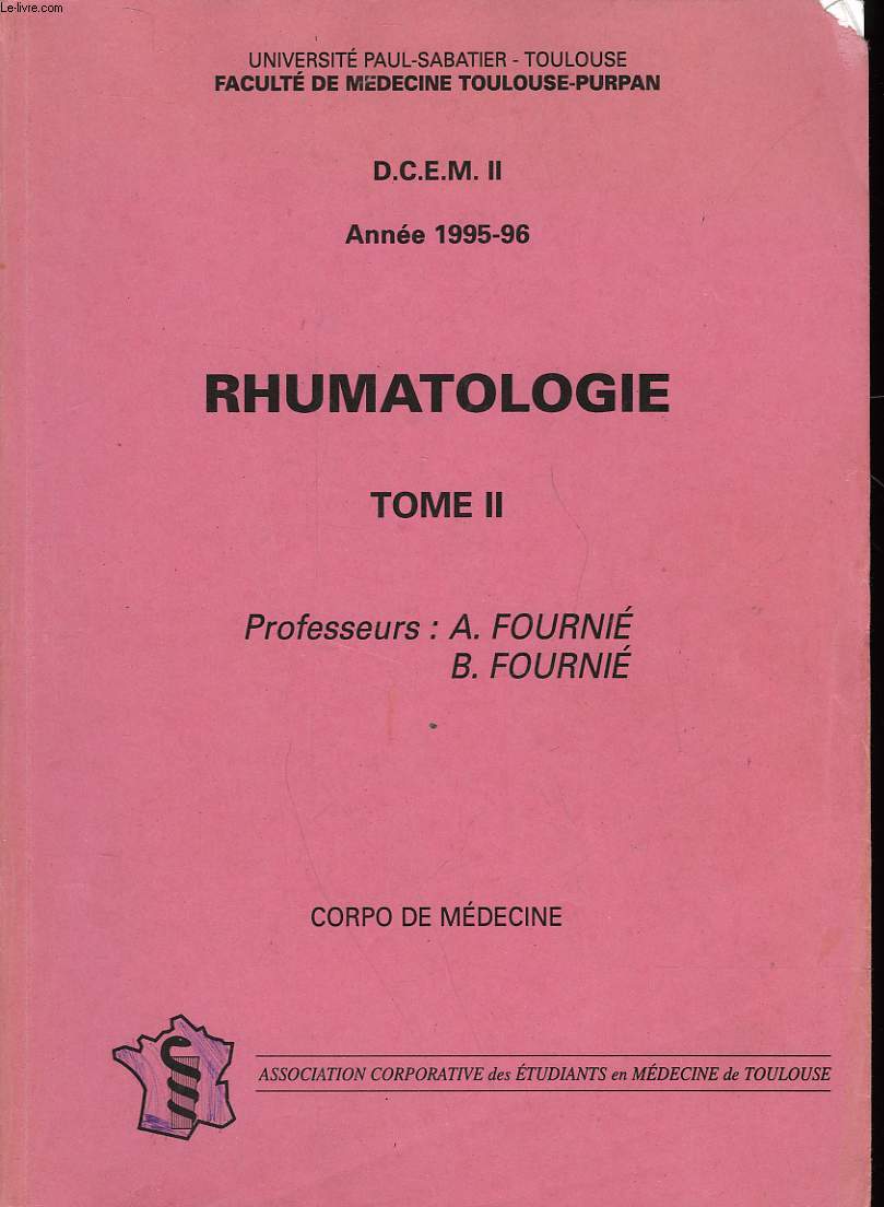 D. C. E. M. II - RHUMATOLOGIE - TOME II