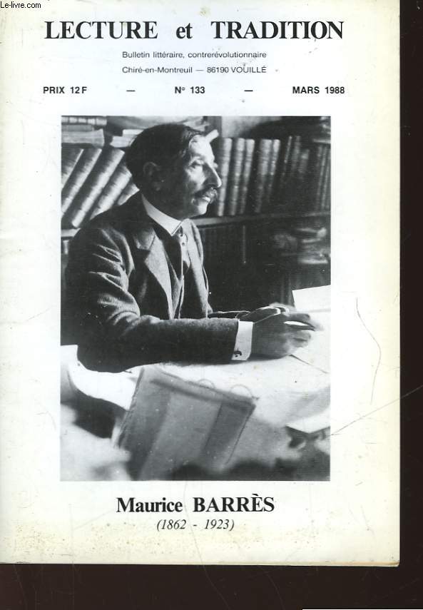 LECTURE ET TRADITION - N133 - MAURICE BARRES