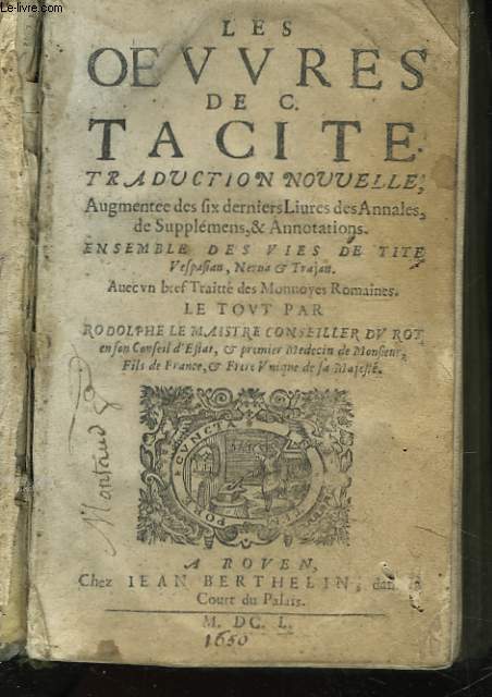 LES OEUVRES DE C. TACITE