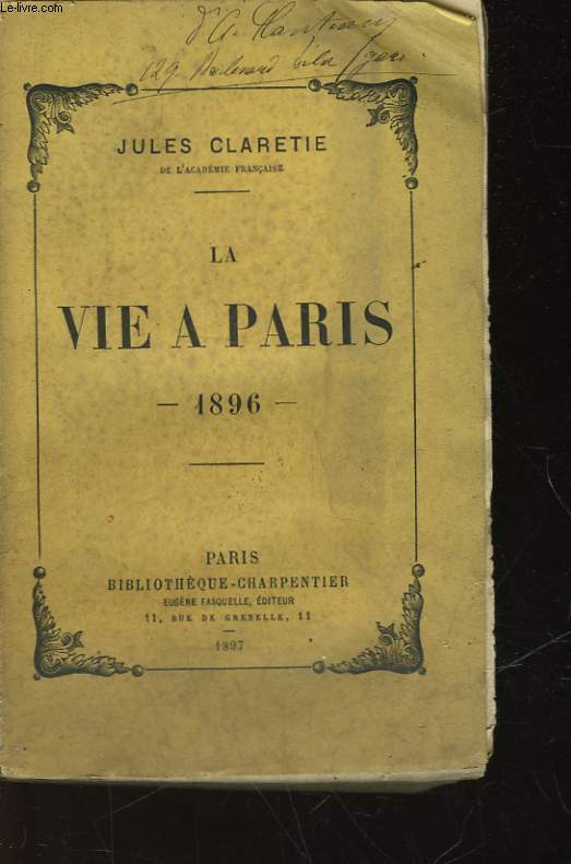LA VIE A PARIS 1896