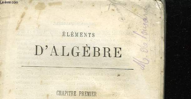 ELEMENTS D'ALGEBRE