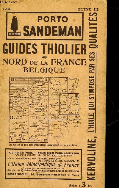 GUIDES THIOLIER - NORDS DE LA FRANCE BELGIQUE