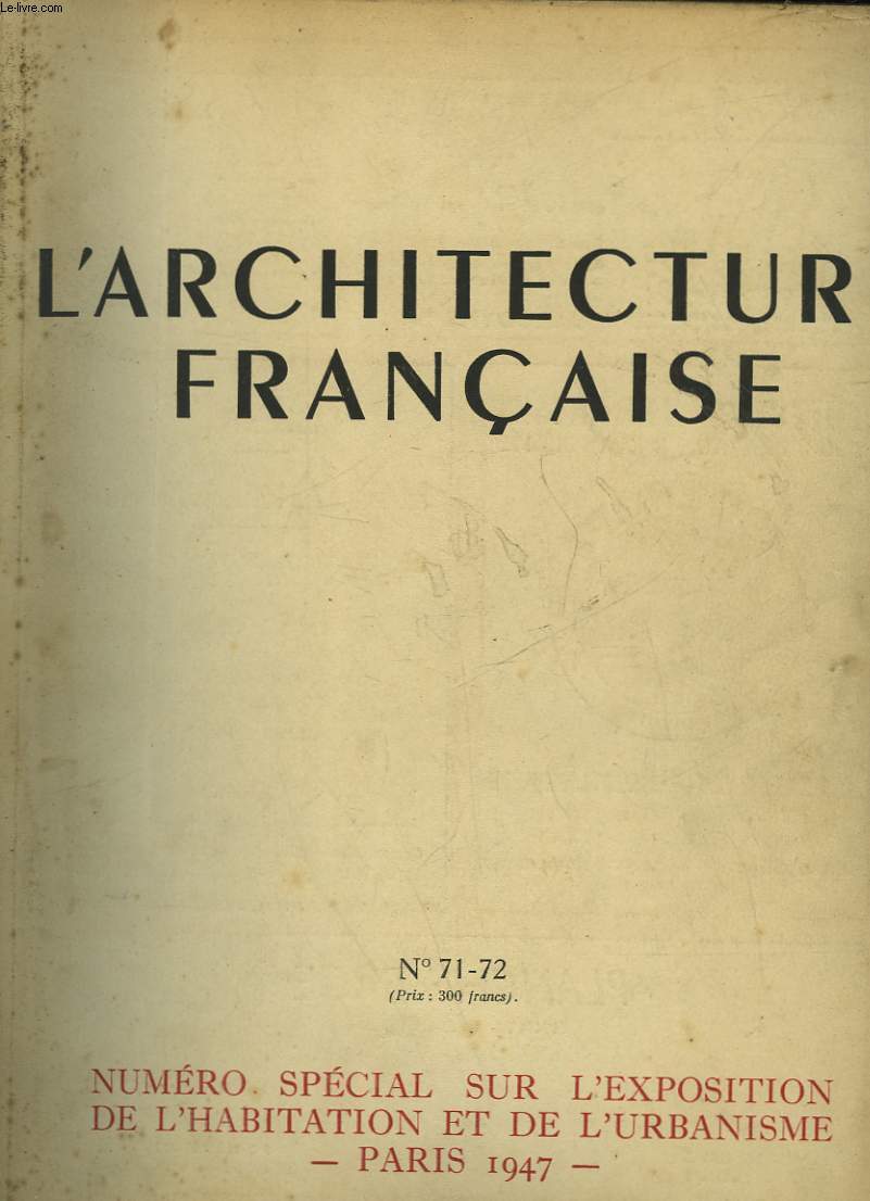 L'ARCHITECTURE FRANCAISE - N71-72