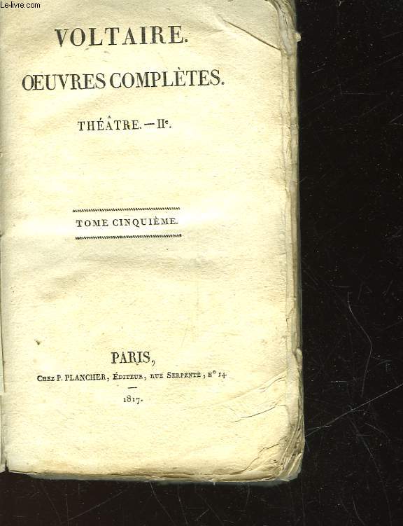OEUVRES COMPLETE - THEATRE II - TOME 5