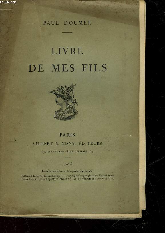 LIVRE DE MES FILS