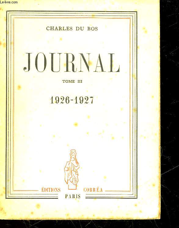 JOURNAL - TOME 3 - 1926 - 1927