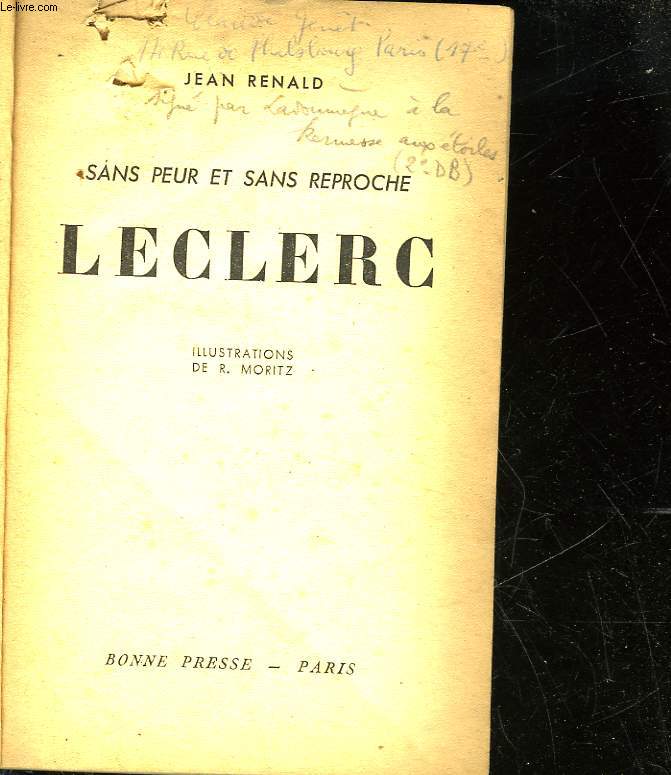 SANS PEUR ET SANS REPROCHE LECLERC