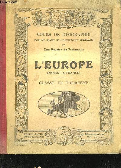 COURS DE GEOGRAPHIE - L'EUROPE (MOINS LA FRANCE) - CLASSE DE 3