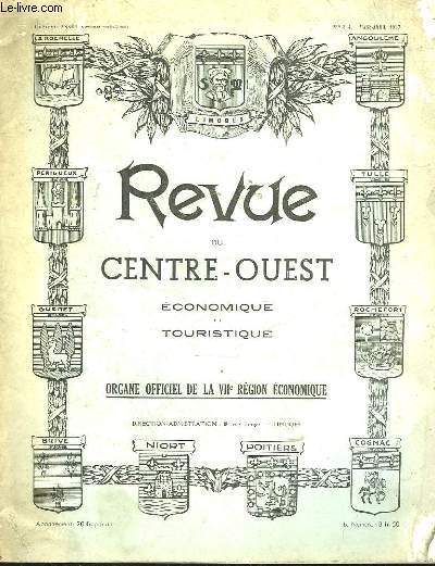REVUE DU CENTRE-OUEST ECONOMIQUE ET TOURISTIQUE - 11 ANNEE - N3-4