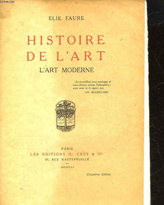 HISTOIRE DE L'ART - 4 TOMES