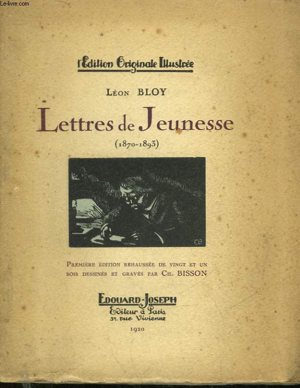 LETTRES DE JEUNESSE - 1870 - 1893