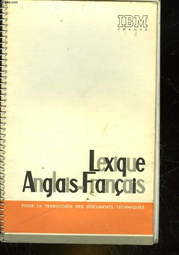 LEXIQUE ANGLAIS-FRANCAIS