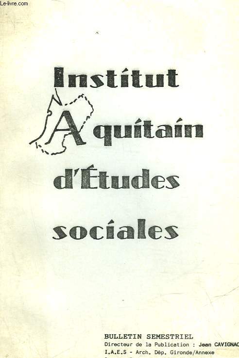 INSTITUT AQUITAIN D'ETUDES SOCIALES