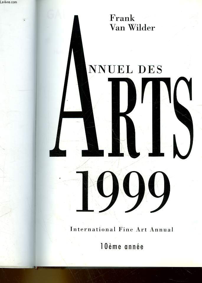 ANNUEL DES ARTS 1999