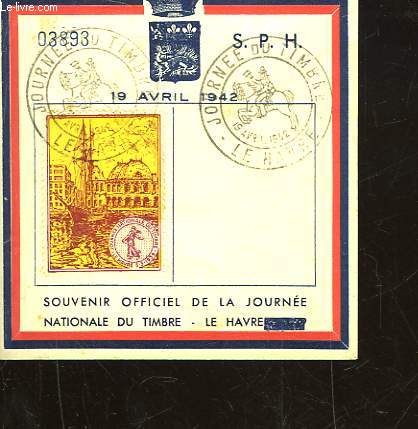 CARTE OFFICIEL DE LA JOURNEE NATIONALE DU TIMBRE - LE HAVRE