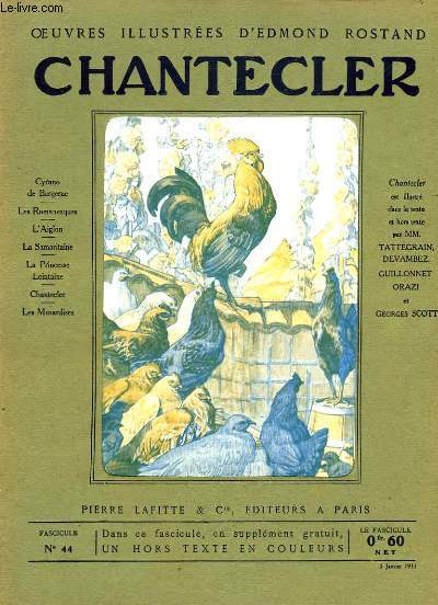 OEUVRES ILLUSTREES D'EDMOND ROSTAND - FASCICULE N 44 - CHANTECLER