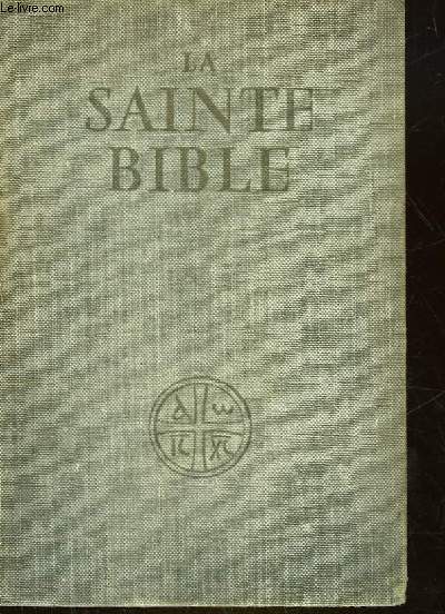 LA SAINTE BIBLE
