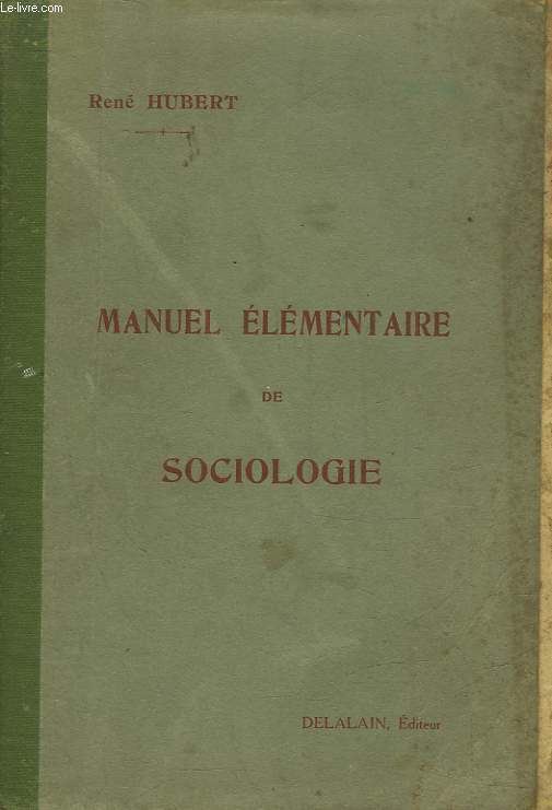 MANUEL ELEMENTAIRE DE SOCIOLOGIE
