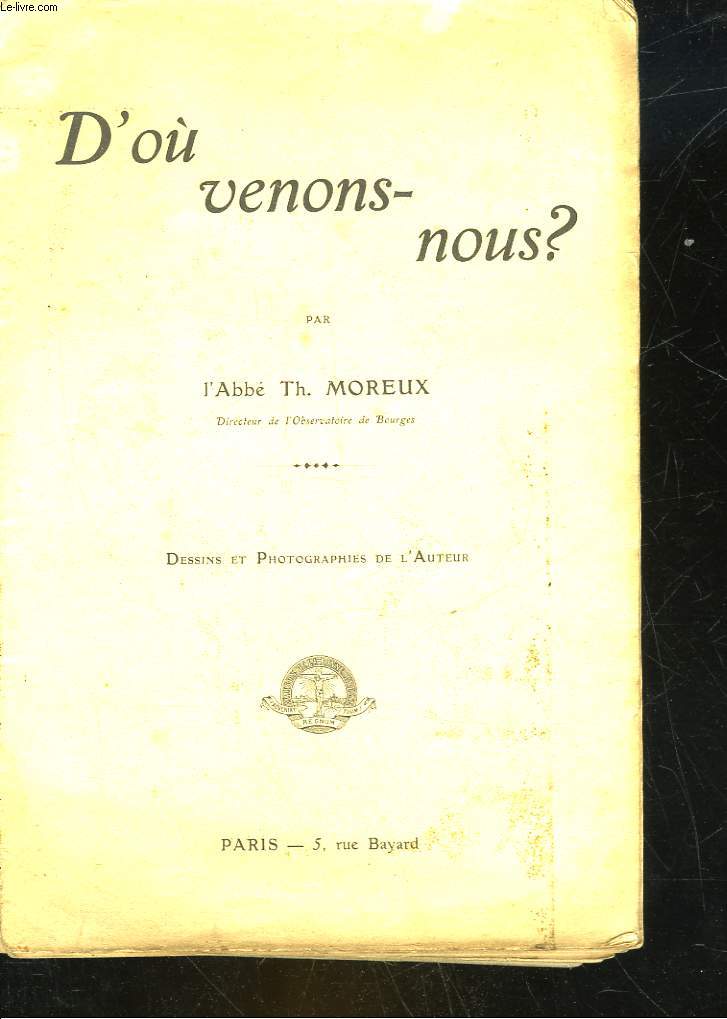 D'OU VENONS-NOUS?