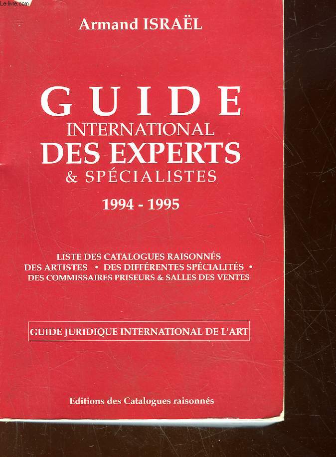 GUIDE INTERNATIONAL DES EXPERTS & SPECIALISTES 1994 - 1995