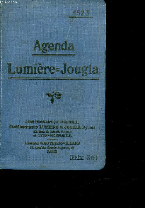 AGENDA LUMIERE-JOUGLA 1923