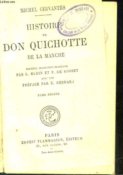 HISTOIRE DE DON QUICHOTTE DE LA MANCHE - TOME 2