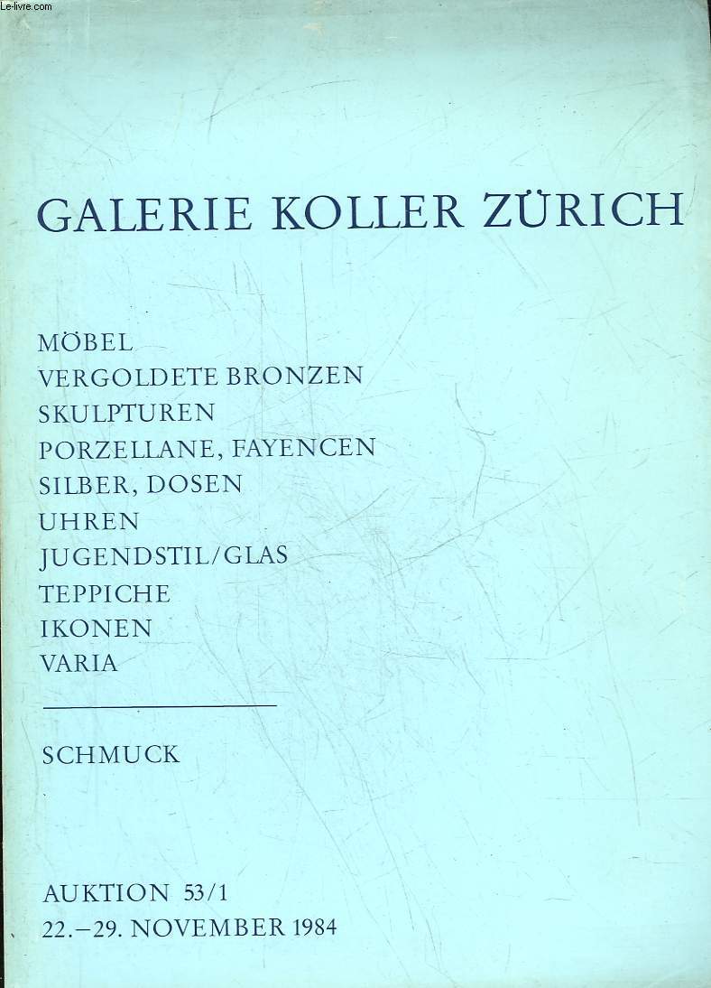 1 CATALOGUE : GALERIE KOLLER ZURICH